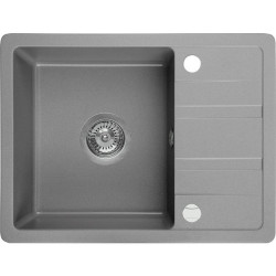 Laveo Stella zlewozmywak granitowy szare 440x580 1-komorowy