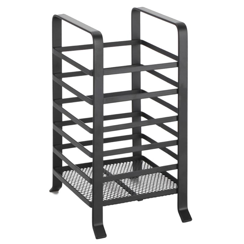 Stalowy pojemnik wolnostojący czarny 95x175 mm - elegancja w praktyce