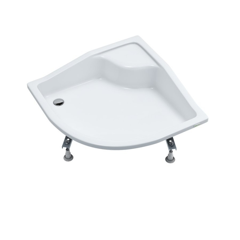 Brodzik Półokrągły 80x80 Wysoki Bona – Komfort i Styl w Twojej Łazience!