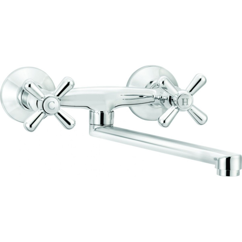 Elegancka Bateria Ścienna Symetrio BOS_080D - Styl i Funkcjonalność w Twojej Kuchni