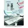 Innowacyjny syfon umywalkowy Click-Clack, czyszczony od góry - Prevex Easy Clean