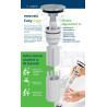 Innowacyjny syfon umywalkowy Click-Clack, czyszczony od góry - Prevex Easy Clean