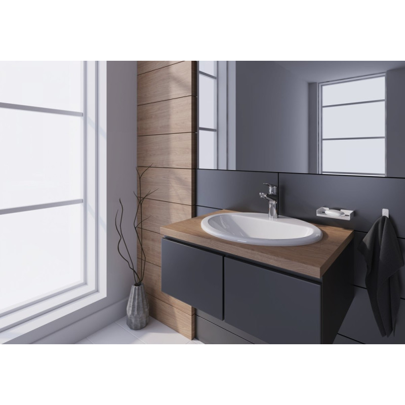 Elegancka bateria umywalkowa Boro bez odpływu - nowoczesny design!