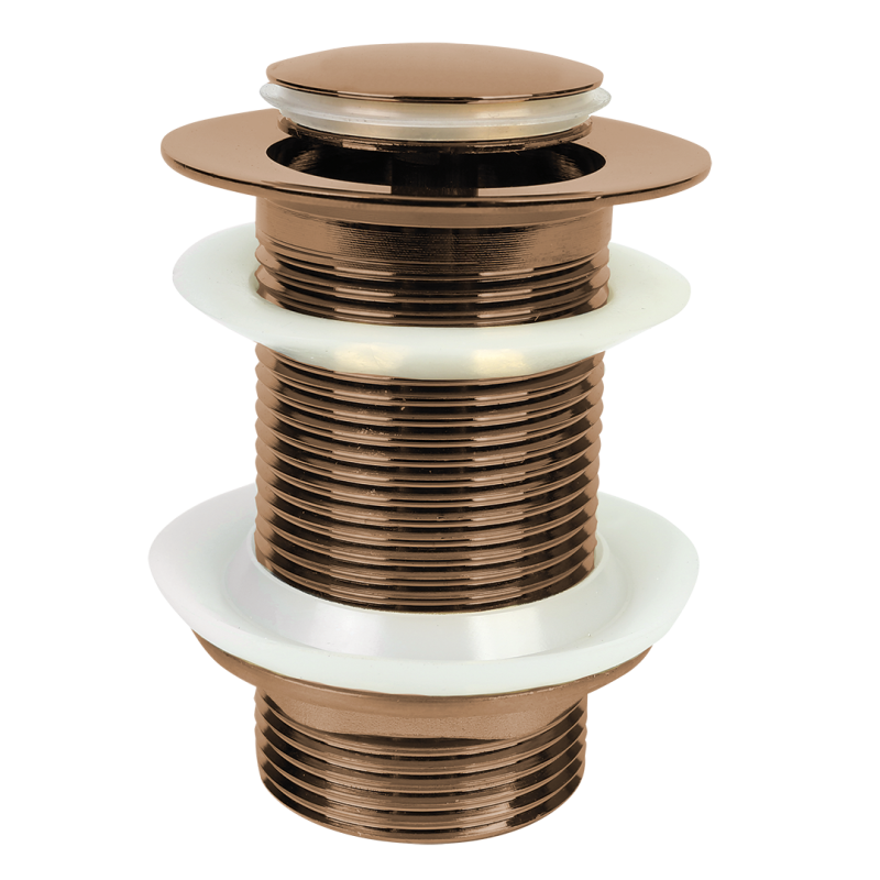 Elegancki korek klik-klak w różowym złocie – luksusowy akcent do łazienki