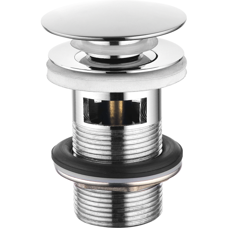 Bezproblemowy Korek Klik-Klak z Przelewem, Chromowany Mosiądz, Gwarancja jakośći