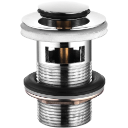 Klik-Klak Korek Przelewowy Chromowany z Mosiądzu - Elegancja i Trwałość