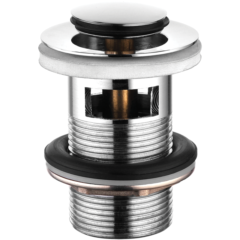 Klik-Klak Korek Przelewowy Chromowany z Mosiądzu - Elegancja i Trwałość