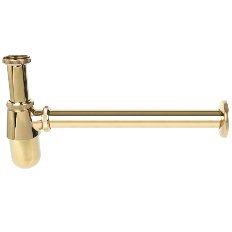 Elegancki Syfon Bottle Gold do Umywalek, Stalowy z Gwarancją!