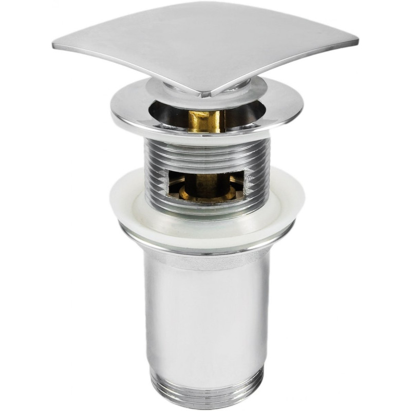 Kwadratowy Korek Click-Clack z Przelewem i Tuleją – Uniwersalny Design!