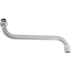 Chromowana Wylewka "S" Ø18 mm z Mosiądzu, Wytrzymała i Stylowa - 16 cm