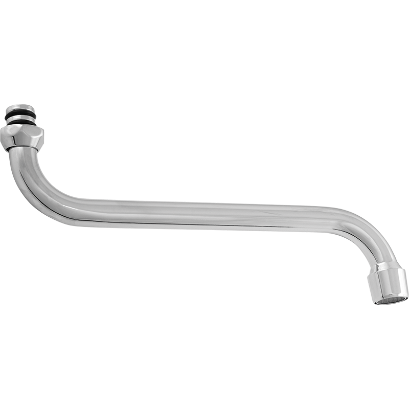 Chromowana Wylewka "S" Ø18 mm z Mosiądzu, Wytrzymała i Stylowa - 16 cm