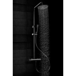 Luksusowy Zestaw Prysznicowy Arnika Nero z Baterią Mieszaczową - Nowoczesność i Styl