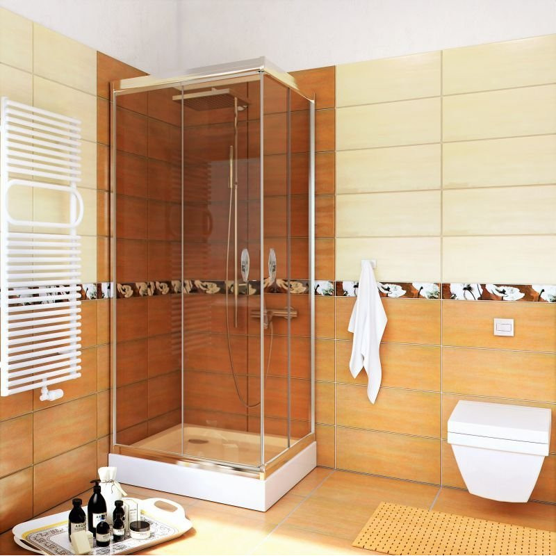 Ekskluzywna Kabina Prysznicowa STYLIO 90 brąz – Elegancja i Styl w Twojej Łazience