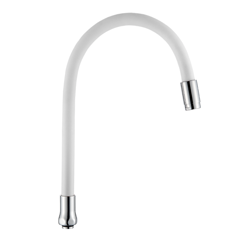 Elastyczna Wylewka Elza - Białe Wykończenie, Styl i Funkcja w Twojej Kuchni!