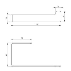 Elegancki Uchwyt na Papier Toaletowy Mokko Bianco - Design Biały ADM_A211
