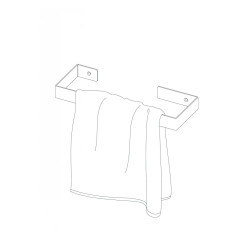 Stylowy Wieszak na Ręcznik Mokko Bianco - Elegancja Bieli, 30 cm