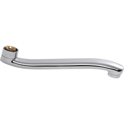 Chromowana Wylewka do Baterii Ściennych 15 cm - Elegancja i Trwałość z Mosiądzu