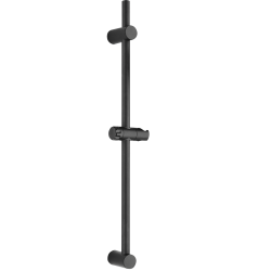 Czarny regulowany drążek prysznicowy ścienny CENTO 700 mm - styl i funkcjonalność!