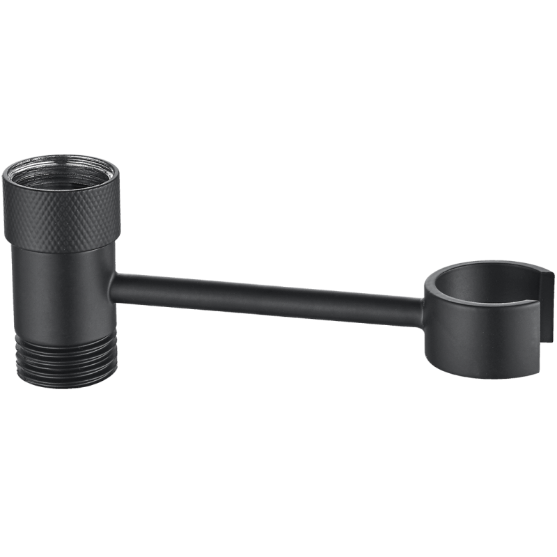 Czarny Uchwyt z Mosiądzu na Słuchawki - Elegancja i Funkcja do Twojej Łazienki