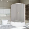Asymetryczna kabina prysznicowa STYLIO 80x100, lewa, transparentna, nowoczesny styl