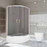 Elegancka Kabina Prysznicowa STYLIO 80x100cm Grafitowa, Niska