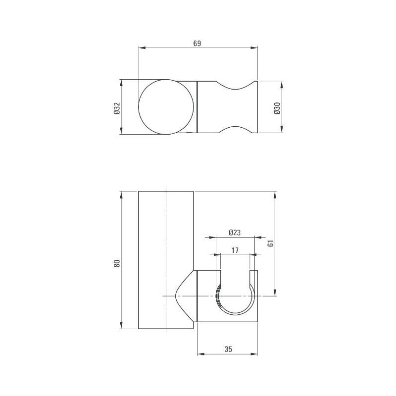 Elegancki Uchwyt Punktowy Round Złoty ANR_Z21U - Styl i Klasa dla Twojego Wnętrza