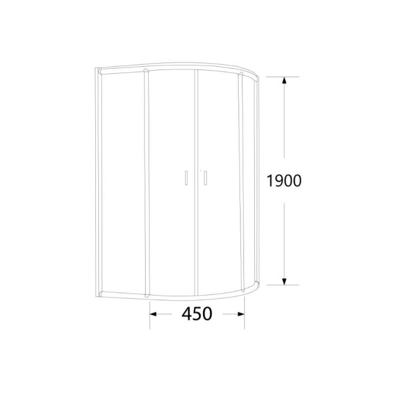 Nowoczesna Kabina Prysznicowa STYLIO 80x100cm Lewa, Szkło Transparentne