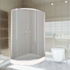 Stylio: Elegancka Kabina Prysznicowa Asymetryczna 80x100cm, Krystaliczna Czystość