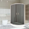 Kabina Prysznicowa Lewa Grafit Stylio 80x100 cm – Nowoczesne i Stylowe Rozwiązanie dla Łazienki