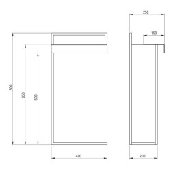 Stylowy Wieszak Podłogowy Mokko Nero z Praktyczną Półką - Elegancja i Funkcjonalność w Czarni!