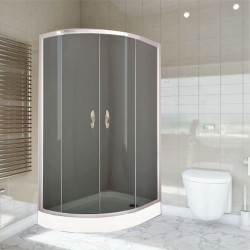 Elegancka Kabina Prysznicowa STYLIO 80x100cm Grafit - Styl i Funkcjonalność w Twojej Łazience