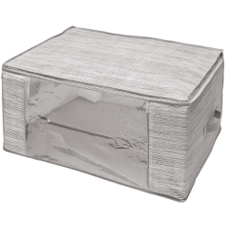 Stylowa torba MIAMI - beżowy organizer z okienkiem i uchwytem, idealny do domu