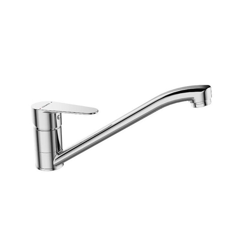 Nowoczesna bateria kuchenna Fresno z ruchomą wylewką 133mm chromowana