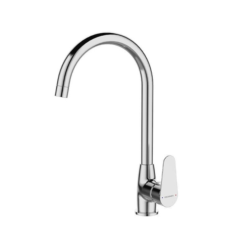 Chromowana bateria Fresno U-Style: Styl i funkcjonalność w Twojej kuchni!