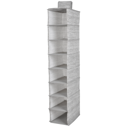 Praktyczny Wiszący Organizer MIAMI, Beżowy, 8 Półek z Włókniny - Kompaktowe Rozwiązanie!