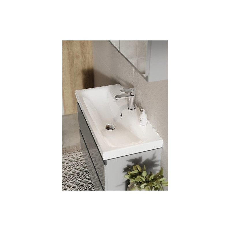 Elegancka bateria umywalkowa Moduo chrom - styl i funkcjonalność na lata!