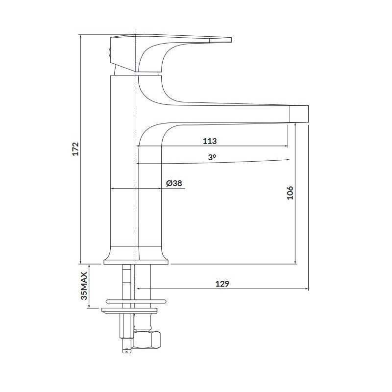 Luksusowa złota bateria umywalkowa Inverto – podwójne mieszacze, model S951-297