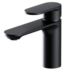 Stylowa bateria umywalkowa Crea niska czarna - nowoczesny design dla Twojej łazienki!