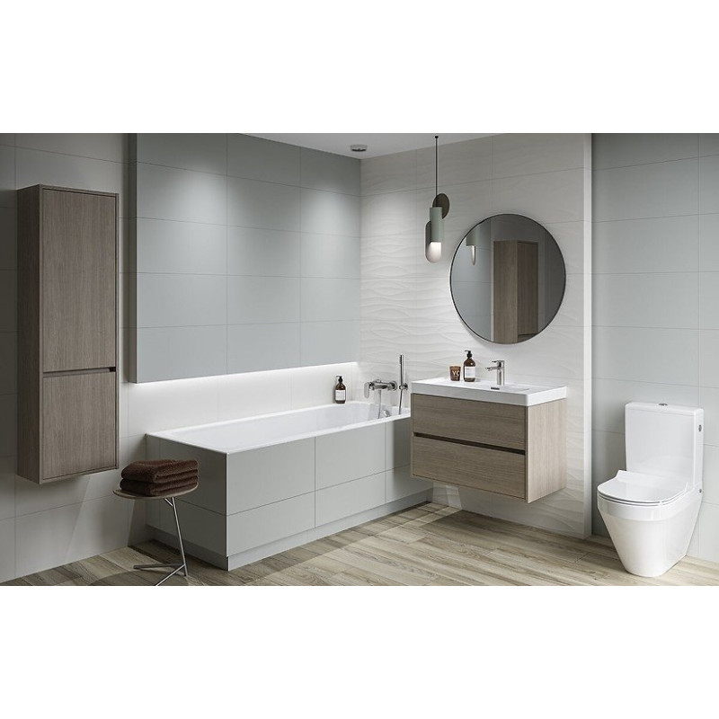 Elegancka bateria umywalkowa Crea niska chrom – styl i funkcjonalność S951-328