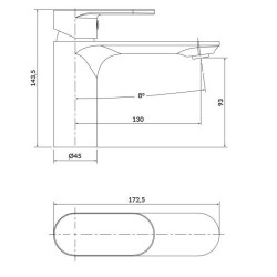 Elegancka bateria umywalkowa Crea niska chrom – styl i funkcjonalność S951-328