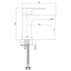 Elegancka Niska Bateria Umywalkowa City Chrom | Efektowna i Trwała S951-359
