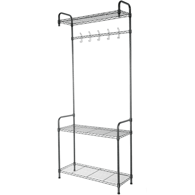 Garderoba Stojąca "Zosia Bis" – Elegancja w Grafitowym Wykończeniu, Wysoka Jakość Stali