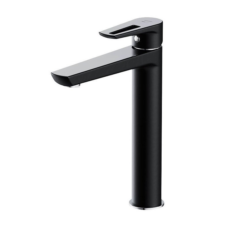 Elegancka wysoka bateria umywalkowa Mille Black - Nowoczesność i styl w Twojej łazience