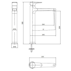 Luksusowa bateria umywalkowa Inverto chrom – wysoka jakość i stylowy design