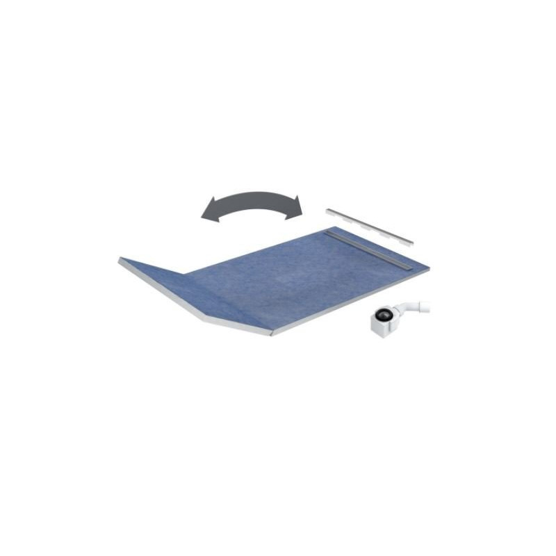 Schedpol Elegancki Odpływ Liniowy 130+50x80 cm z Rusztem STEEL SLIM - Wyjątkowa Jakość!