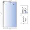 Elegancka Ścianka Prysznicowa AERO CHROM "N" 90 - Nowoczesny Design i Wytrzymałość