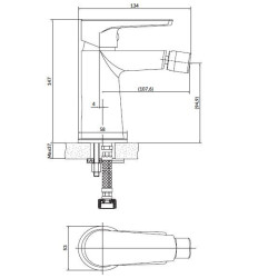 Błyskotliwa bateria bidetowa Moduo chrom - elegancja i funkcjonalność S951-351