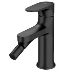 Elegancka bateria bidetowa Inverto, czarna, podwójny mieszacz dla luksusu w łazience