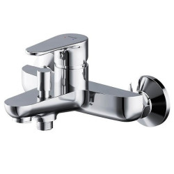 Stylowa bateria wannowa ścienna Libra chrom - Elegancja S951-406