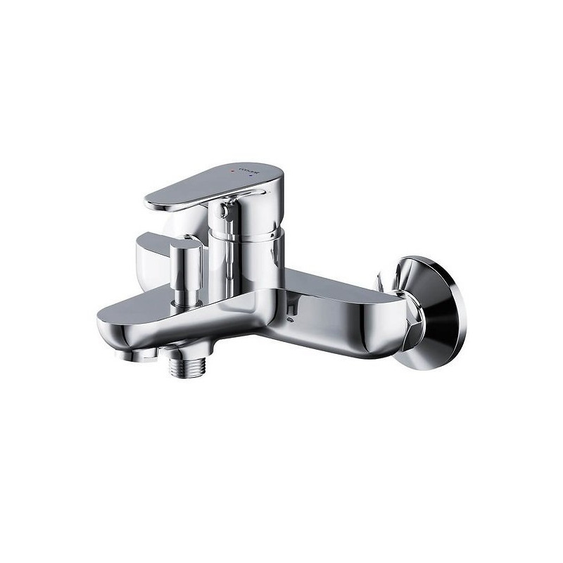 Stylowa bateria wannowa ścienna Libra chrom - Elegancja S951-406